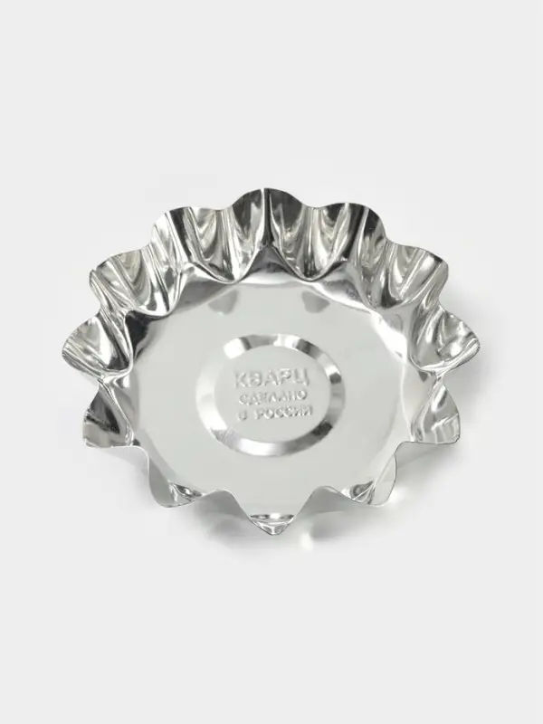 Форма для выпечки печенья, d=10.1 см, h=2.5 см, жесть, серебристая