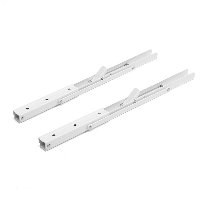 Кронштейн складной для столов и полок ТУНДРА, 2 шт., длина 450 мм, сталь, цвет белый Кронштейн складной для столов и полок ТУНДРА, 2 шт., длина 450 мм, сталь, цвет белый