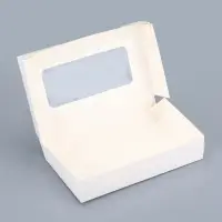 Контейнер навынос, с окном, белый, 20&times;12&times;4 см