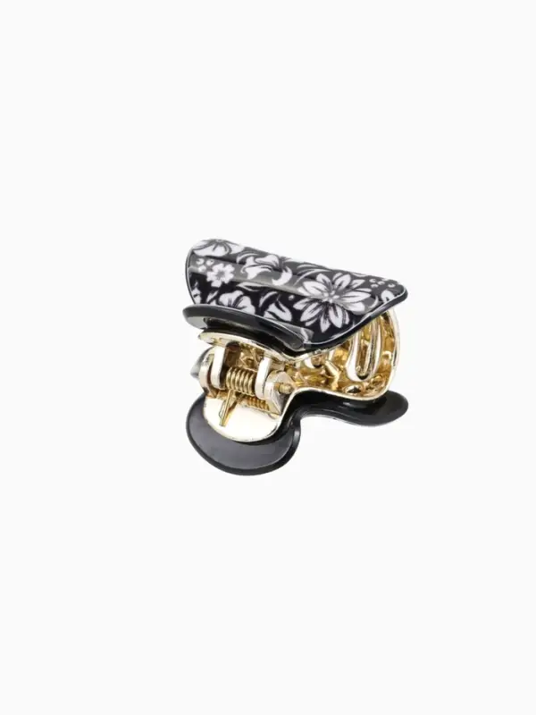 Крабик для волос &laquo;Шёлк&raquo;, цветы, 4&times;2.5 см, МИКС