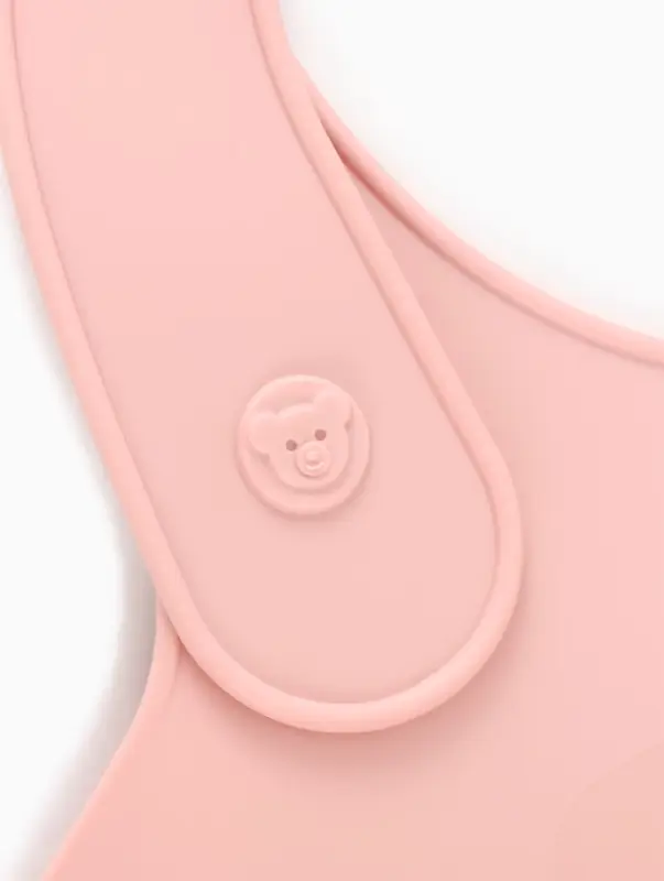 Нагрудник детский, цвет светло-розовый