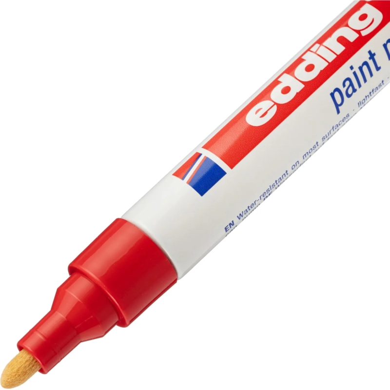 Маркер лаковый EDDING E-750/2 красный 2-4мм, мет. корп