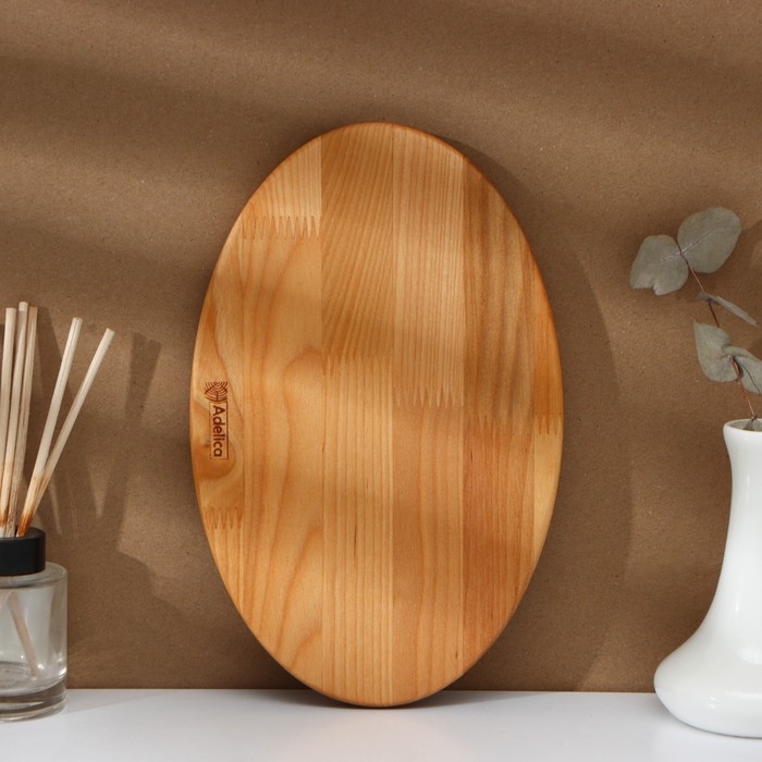 Доска разделочная Adelica «Овальная», 28×18×1,8 см, пропитана минеральным маслом, берёза Доска разделочная Adelica «Овальная», 28×18×1,8 см, пропитана минеральным маслом, берёза