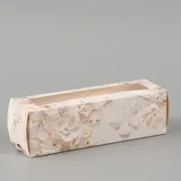 Коробка подарочная с окном &laquo;С любовью&raquo;, 18&times;5.5&times;5.5 см, самосборная