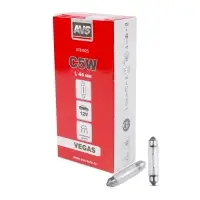 Лампа AVS Vegas 12V.С5W(SV8.5/8)L44мм. BOX 10шт.