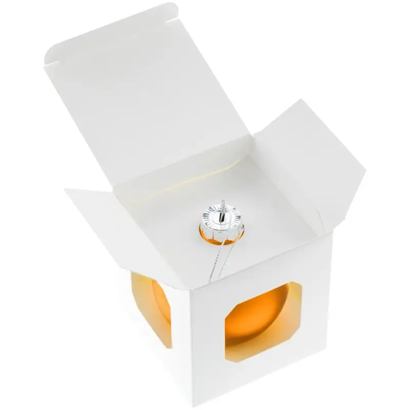 Елочный шар Finery Matt, 8 см, матовый оранжевый Елочный шар Finery Matt, 8 см, матовый оранжевый