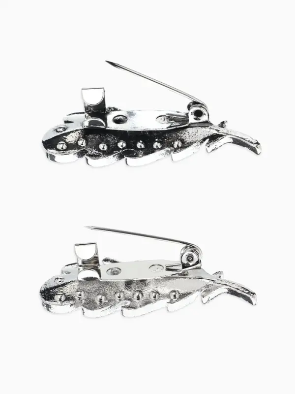 Брошь-оберег "Пёрышко",  (фас 12шт), цвет МИКС