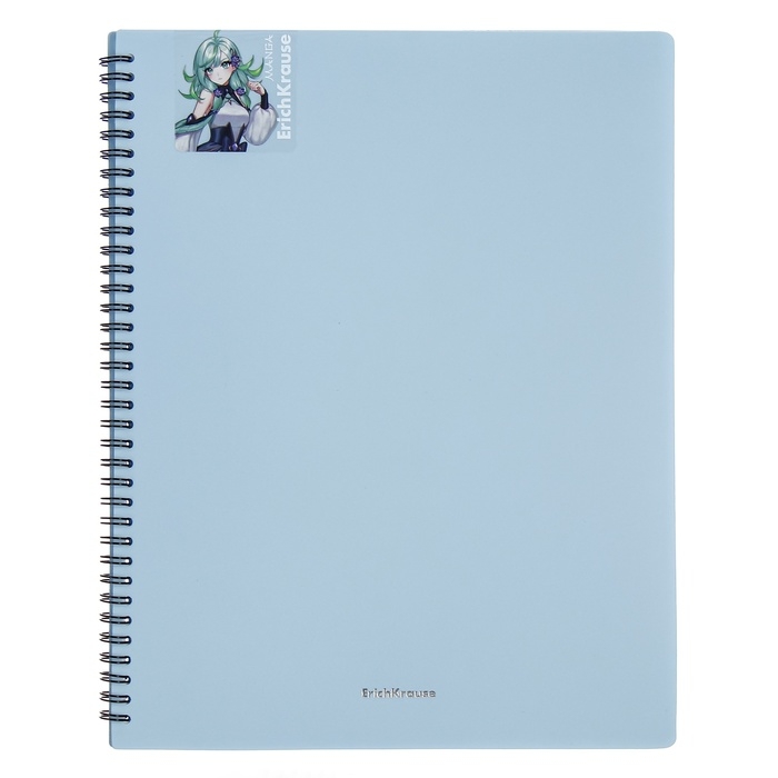 Папка 20 вкладышей на спирали, А4, 600 мкм, ErichKrause Папка 20 вкладышей на спирали, А4, 600 мкм, ErichKrause "Matt Manga", текстура "песок", микс