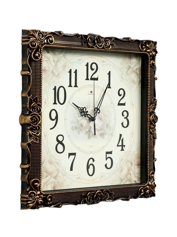 Часы настенные интерьерные &laquo;Барака&raquo;, бесшумные, плавный ход, 38&times;38 см, бронзовые