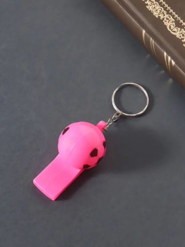 Свисток пластик на кольце Свисток пластик на кольце "Мяч", МИКС