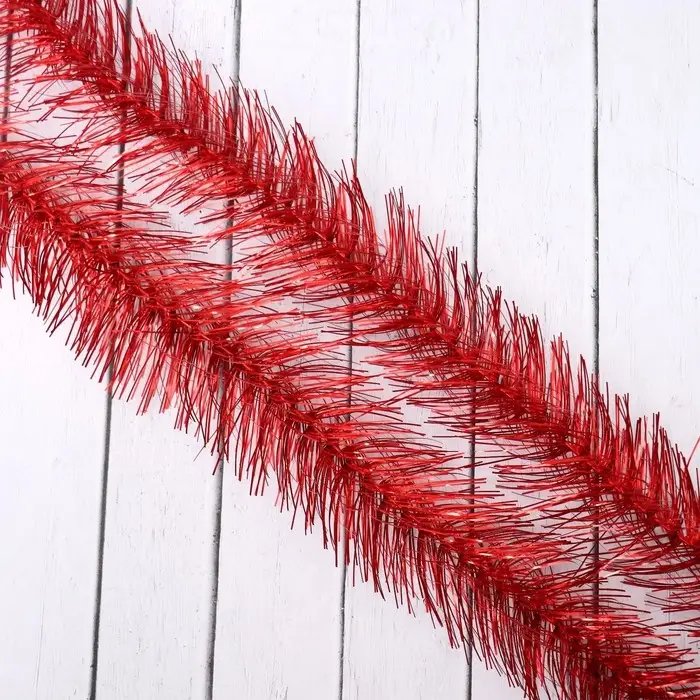 Мишура новогодняя «Пушистая» двойная, d-6 см, L-200 см, МИКС