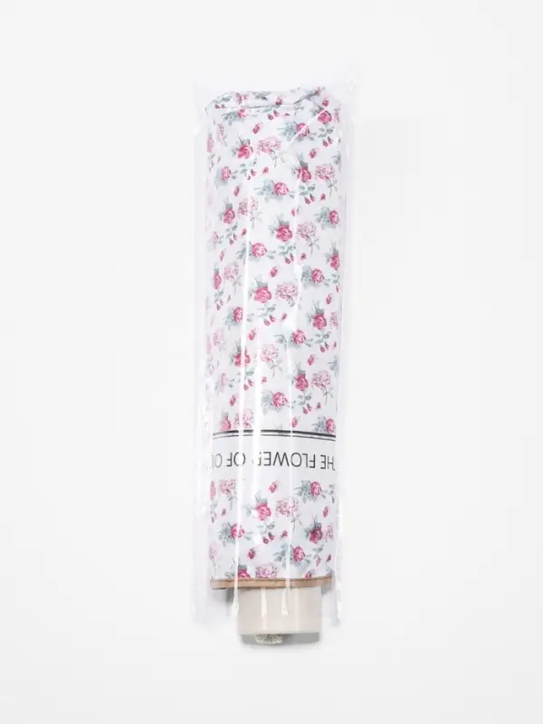 Зонт механический The flower, эпонж, 4 сложения, 8 спиц, R=48/56 см, d=96 см, МИКС