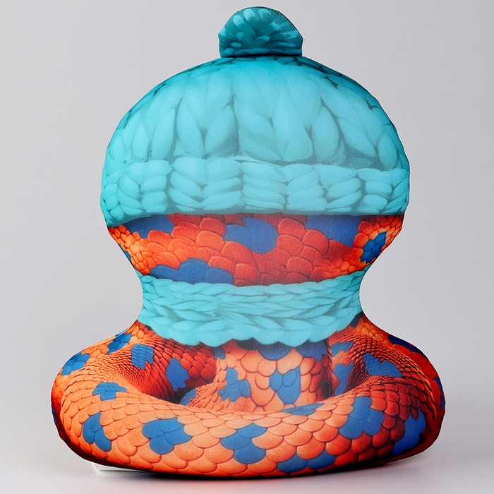 Новый год! Антистресс игрушка &laquo;Змея пятнистая в шапке&raquo;