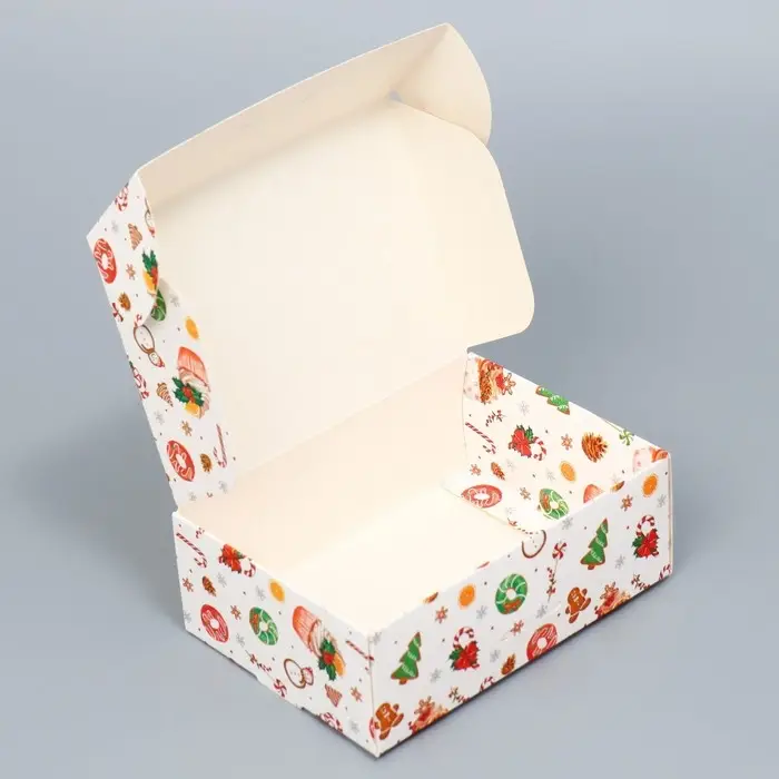 Коробка подарочная новогодняя складная «Новогодние сладости», 14 х 10 х 5 см Коробка подарочная новогодняя складная «Новогодние сладости», 14 х 10 х 5 см