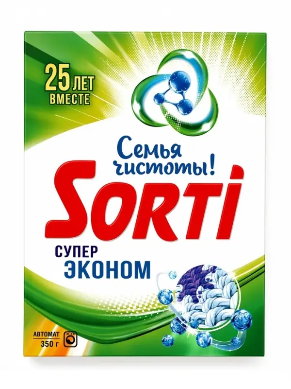 Порошок стиральный Sorti "Автомат Эконом Супер", 350 г