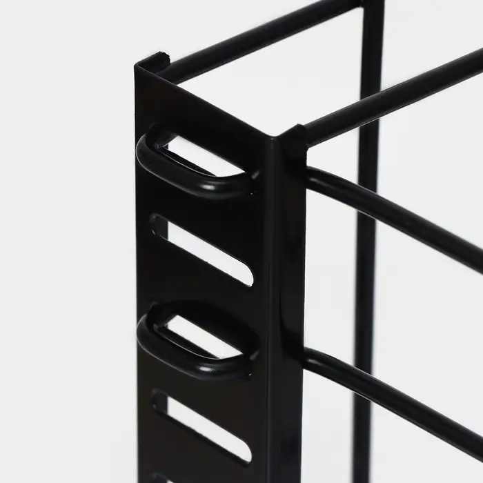 Подставка для сковородок Доляна, 25&times;22&times;38 см, чёрная