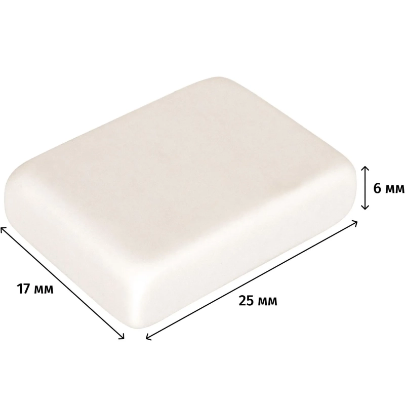 Ластик 25х17х6мм (термопластичный каучук)