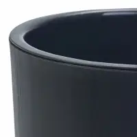 Кашпо со вставкой 2,5 л d15,7 см h15,6см "Genius" пластик серый