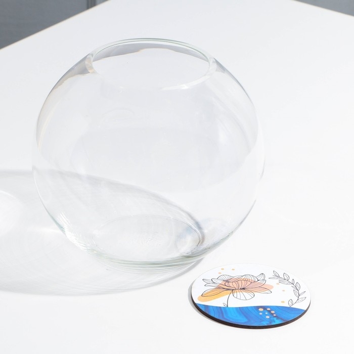 Ваза для цветов шар «Цветок» с подставкой, 18 х 14,7 см, 800 мл. Ваза для цветов шар «Цветок» с подставкой, 18 х 14,7 см, 800 мл.