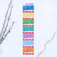 Термонаклейки на 7 яиц «Зверята» на пасху, 7,3 х 34,2 см