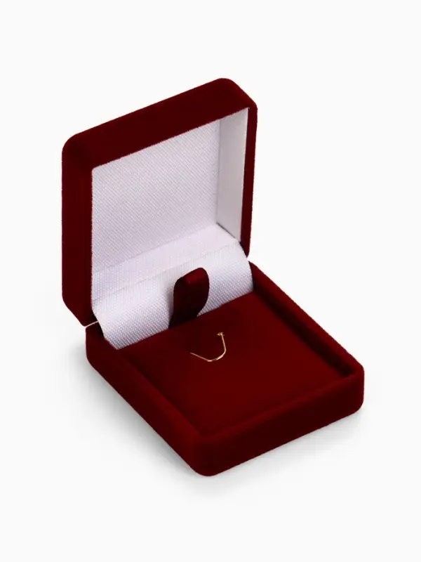 Футляр бархатный под серьги, кулон &laquo;Традиции&raquo;, 4.5&times;5&times;2 см, бордовый