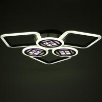 Люстра с ПДУ 1157/6CF LED 144Вт 3000-6000К диммер кофе 73х73х10 см BayerLux