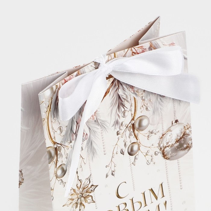 Пакет подарочный новогодний с лентой «Вошебный Новый год», 13 х 23 х 7 см , Новый год Пакет подарочный новогодний с лентой «Вошебный Новый год», 13 х 23 х 7 см , Новый год