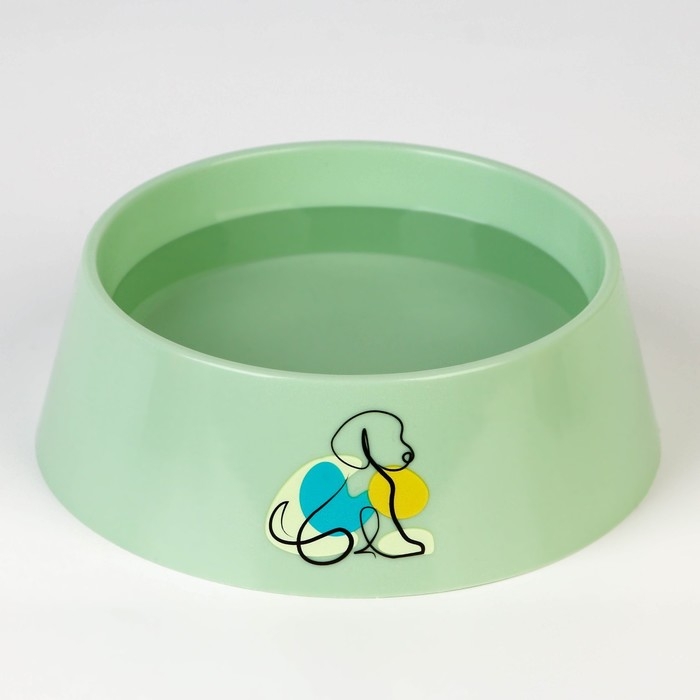 Миска пластиковая &laquo;Dog&raquo;, оливковая, 300 мл