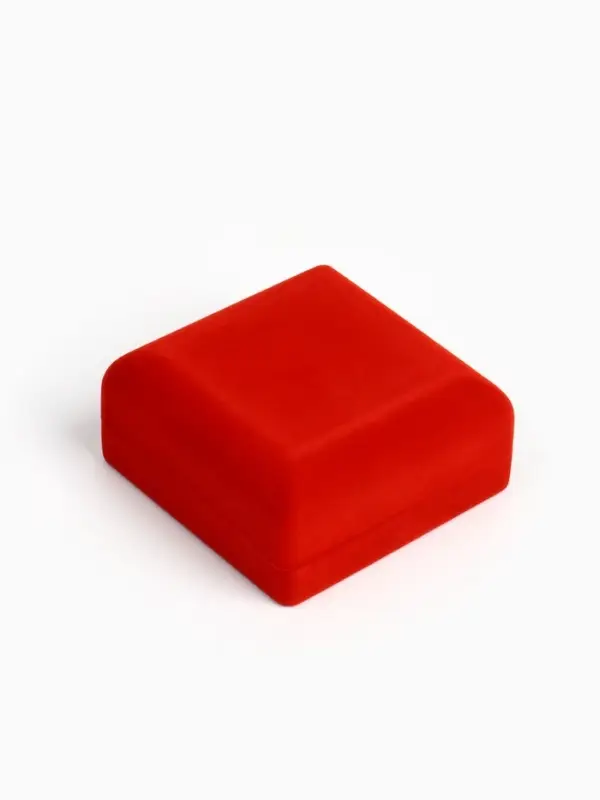 Футляр бархатный под браслет &laquo;Классический&raquo; 9&times;9&times;4 см, красный, d=5.4 см