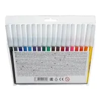 Фломастеры 18 цветов ErichKrause Basic, на водной основе, яркие цвета, вентилируемый колпачок