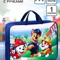 Папка с ручками текстильная А4, 35&times;27&times;10 см, &laquo;Щенячий патруль&raquo;