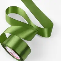 Лента атласная, 40 мм &times; 23 &plusmn; 1 м, цвет травяной №113