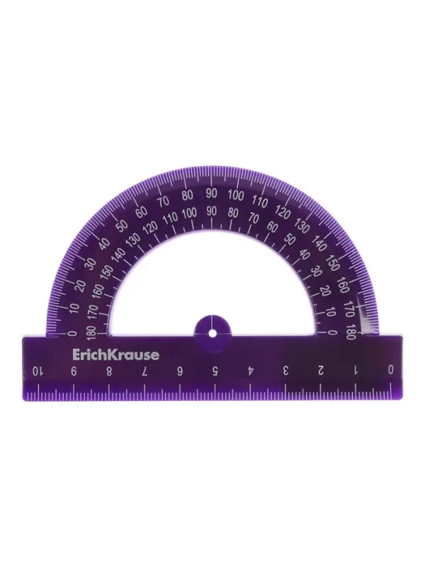 Транспортир 180&deg;, 10 см, ErichKrause Reef, МИКС