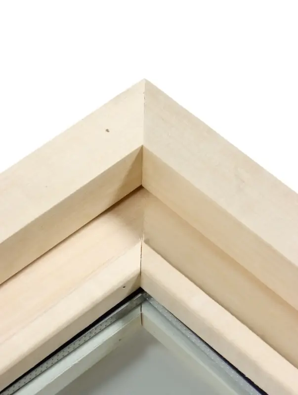 Окно, 30×30см, однокамерный стеклопакет, осина Окно, 30×30см, однокамерный стеклопакет, осина