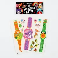 Переводные татуировки детские &laquo;Часики&raquo;, тату &mdash; 2 листа