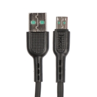 Кабель Hoco X33, microUSB - USB, 4 А, 1 м, PVC оплетка, черный