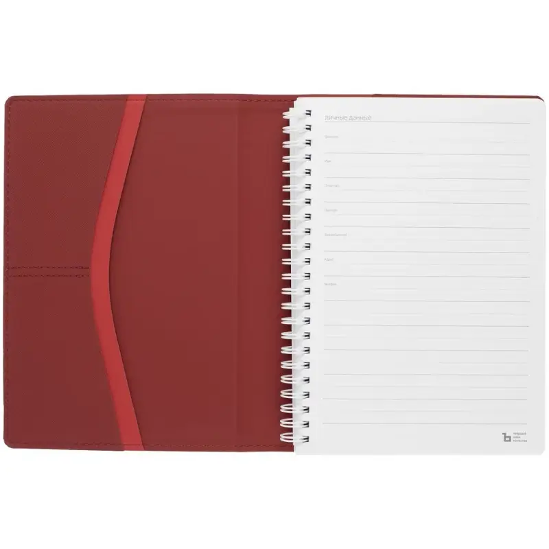 Ежедневник Spring Touch, недатированный, красный