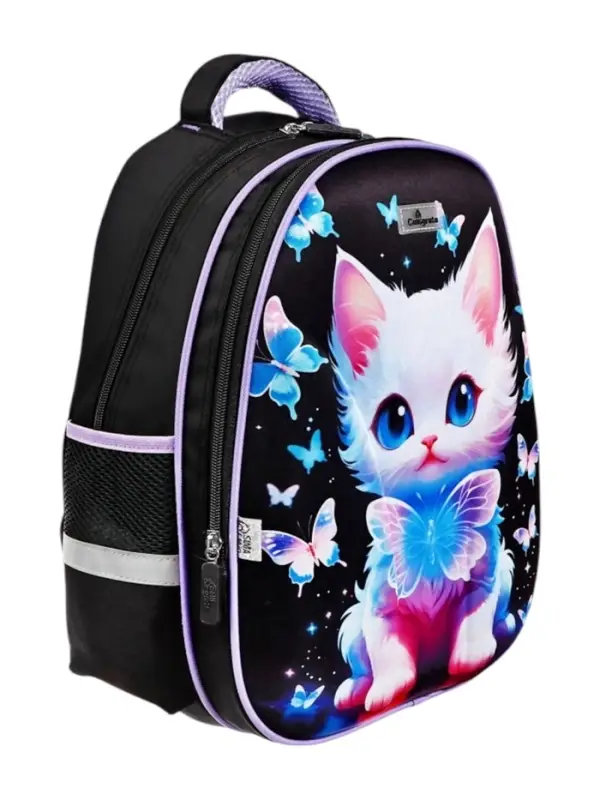 Рюкзак каркасный школьный Calligrata &laquo;Котёнок&raquo;, 39&times;30&times;14 см