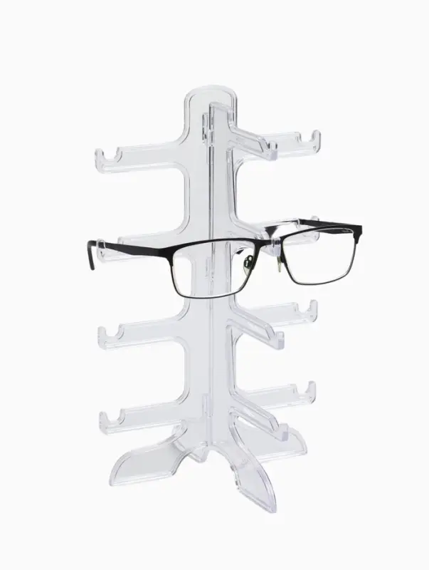 Подставка под очки 4 места, оргстекло, 16&times;14.5&times;25.5 см, прозрачная
