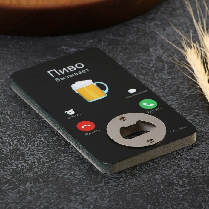 Открывашка для пива Дорого внимание «Пиво вызывает», 8 х 13,8 см