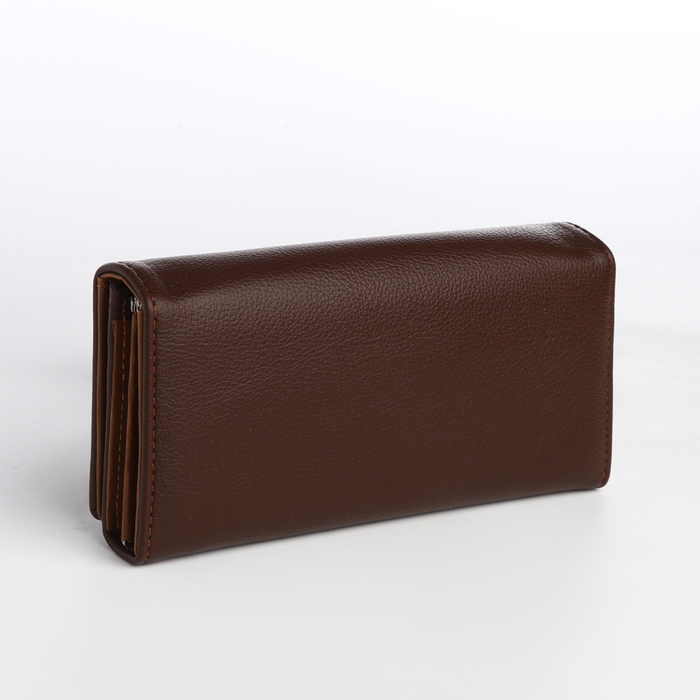 Кошелёк женский на магните, цвет коричневый Кошелёк женский на магните, цвет коричневый