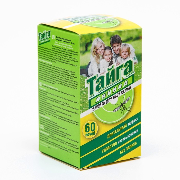 Дополнительный флакон-жидкость  Дополнительный флакон-жидкость "Тайга Ликвид", от комаров, 60 ночей