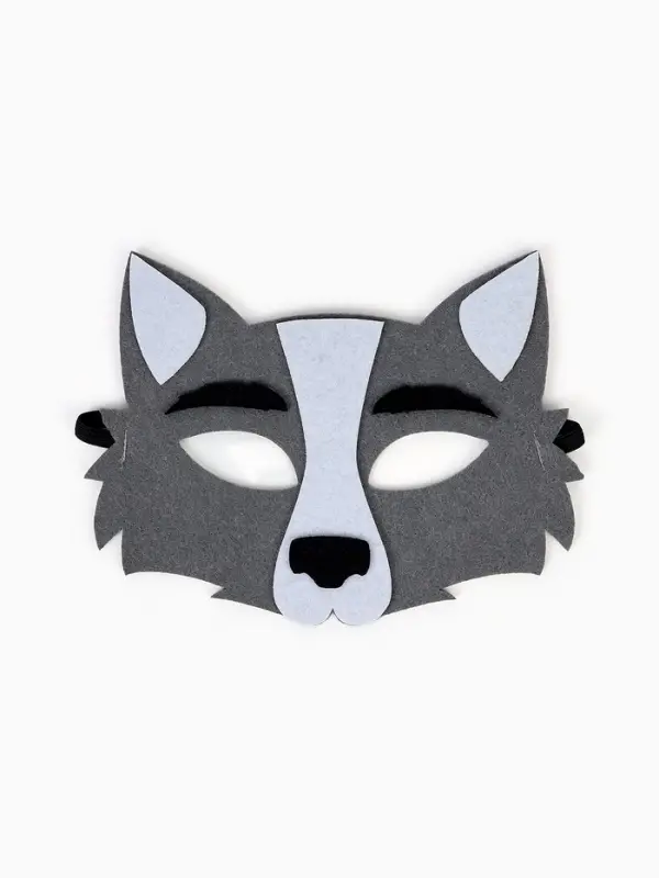 Карнавальный костюм "Волчонок", жилет, шорты, маска фетр, рост 92-116  см