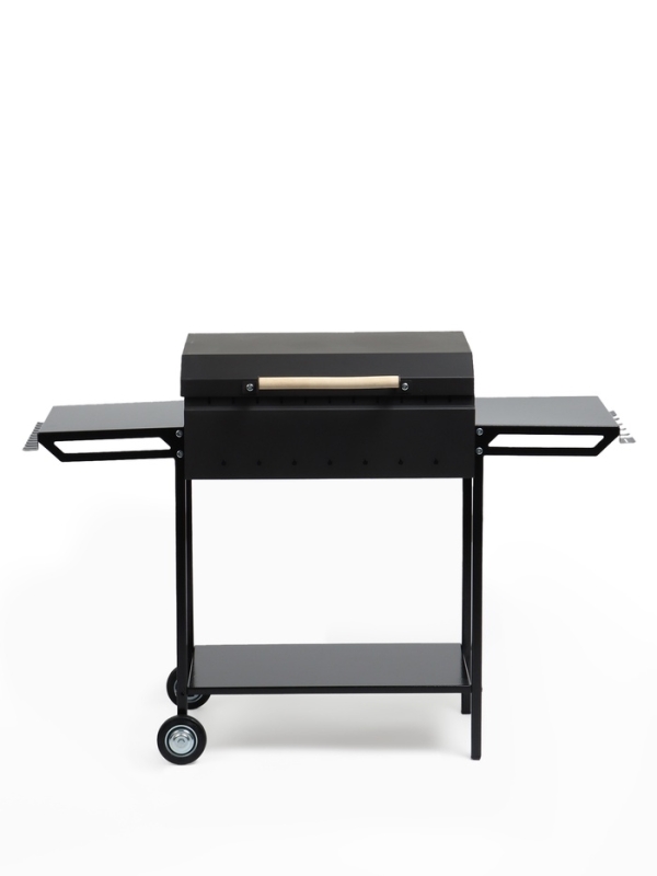 Мангал GrilMe, 35 х 115 х 83 см, сталь 2 мм, 2 полки, колёса