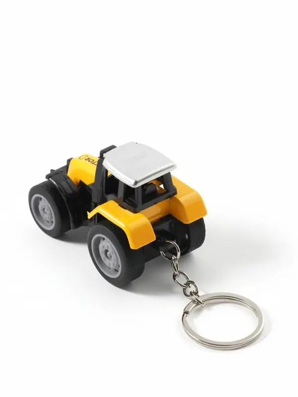 Брелок на кольце &laquo;Жёлтый трактор&raquo; колеса крутятся 7&times;4&times;4.5 см