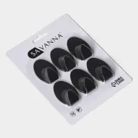 Крючки самоклеящиеся SAVANNA Black Loft, 6 шт., металл, 1.9&times;5.3&times;3.5 см, чёрные