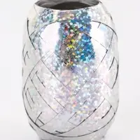 Лента упаковочная голографическая, для воздушных шаров и подарков, ассорти, набор 6 шт., 0.5 см &times; 10 м