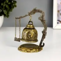 Колокол - гонг металл настольный &laquo;Будда&raquo;, d=4.8 см, 11.2&times;9.5&times;9.5 см