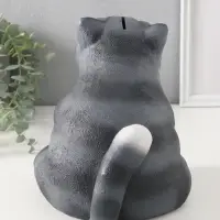 Копилка (гипс) Кот ПРЯНИК 18,5х16,5х18 см