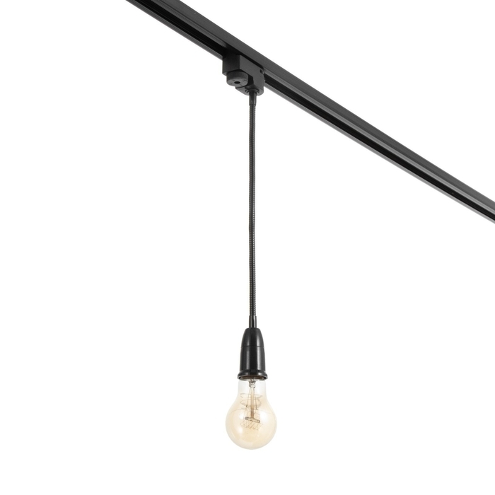 Светильник трековый Светильник трековый "Снейк" Е27 40Вт черный 3,5х3,5х40см